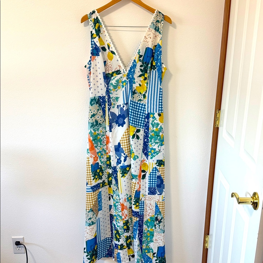 Floral Patchwork Maxi Dress